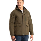 Highland Quilt-Lined Micro-Duck Hooded Jacket